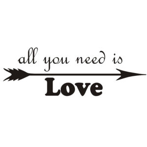 Vinilo Decorativo All you need is love