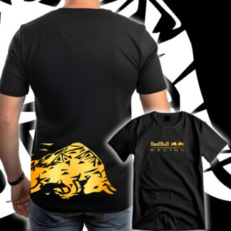 Camiseta Redbull Negra y dorado