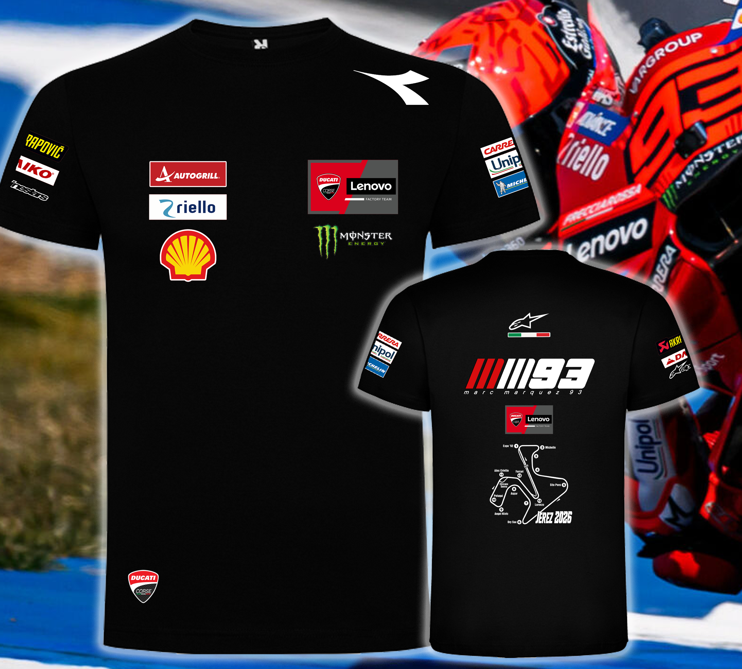 Camiseta Ducati Jerez 2026 - Diseño Exclusivo - Imagen 2